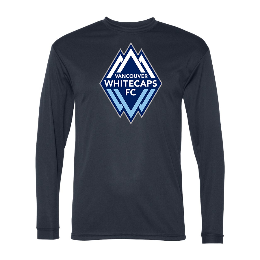 Men's Vancouver Whitecaps FC Polyester Long Sleeve T-Shirt